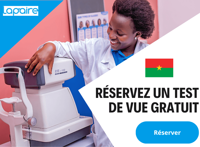 Réserver un test de vision au Burkina Faso