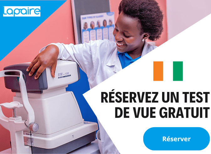 Réserver un test de vision en Côte d'Ivoire